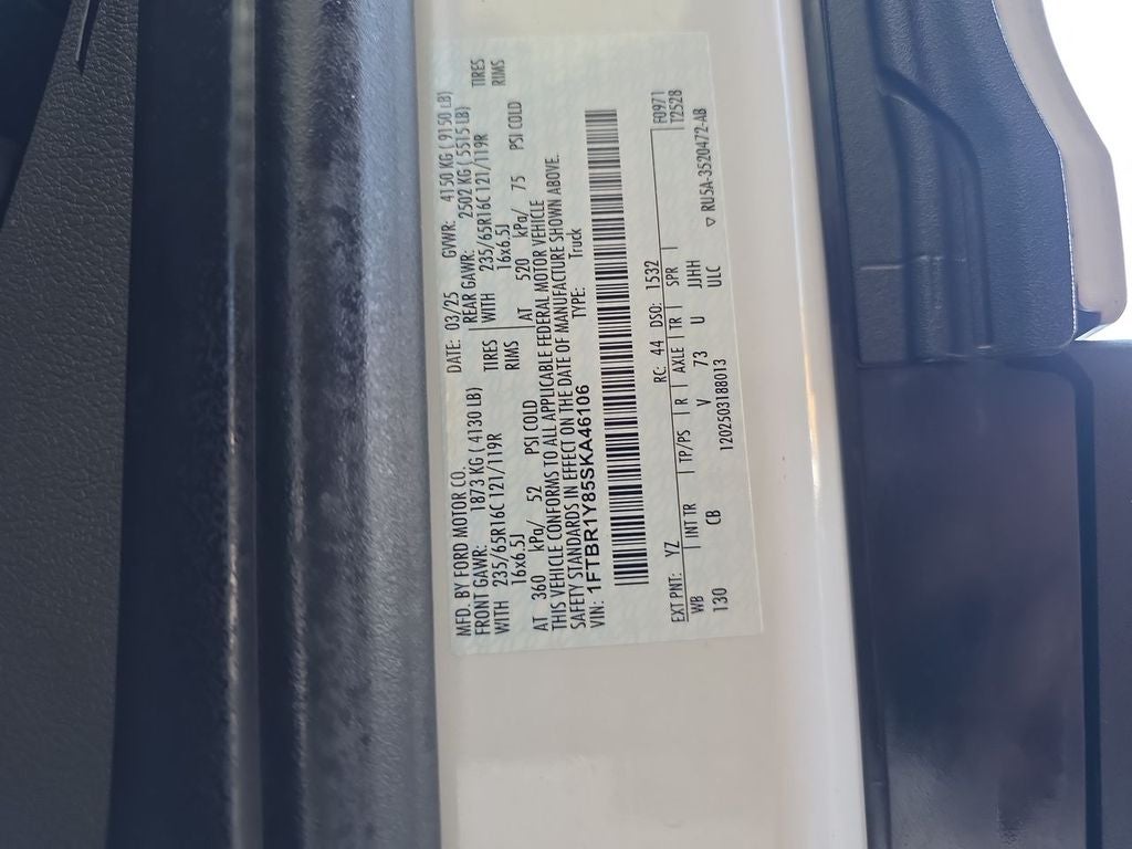 2025 Ford Transit Cargo Van T250 RWD LOW RF