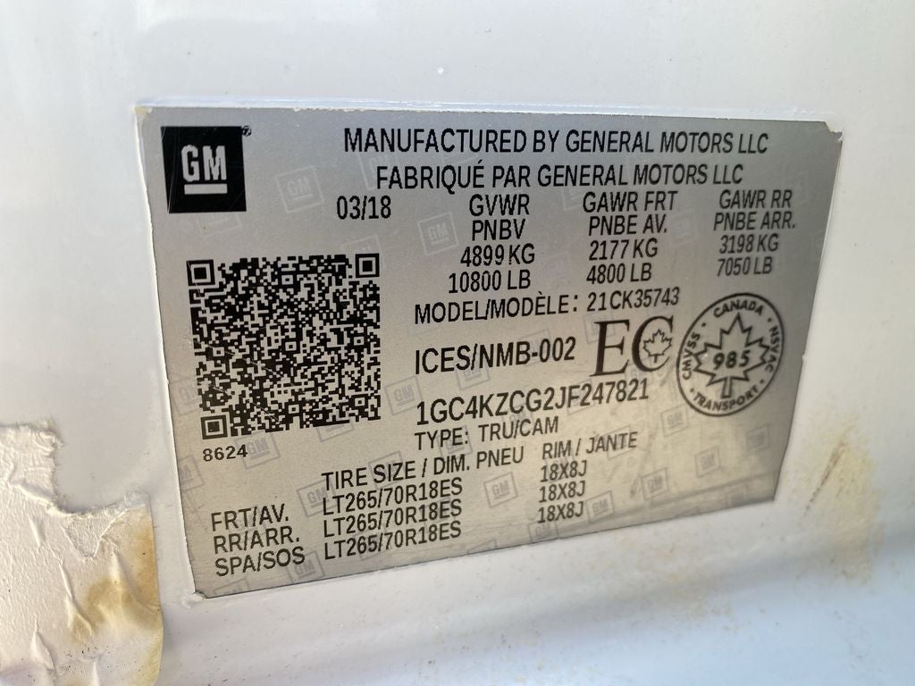 2018 Chevrolet Silverado 3500 HD LT