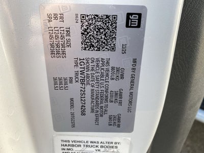 2025 GMC Savana Cargo 2500 Work Van