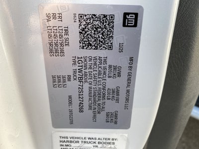 2025 GMC Savana Cargo 2500 Work Van