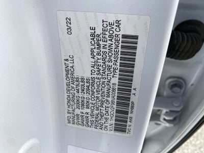 2022 Honda Accord Sedan Touring