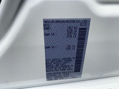 2025 Nissan Altima SV