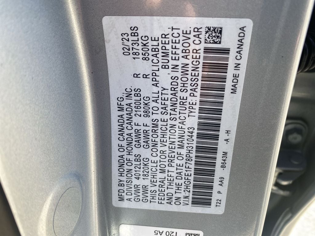 2023 Honda Civic Sedan EX