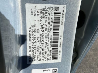 2023 Honda Civic Sedan Touring