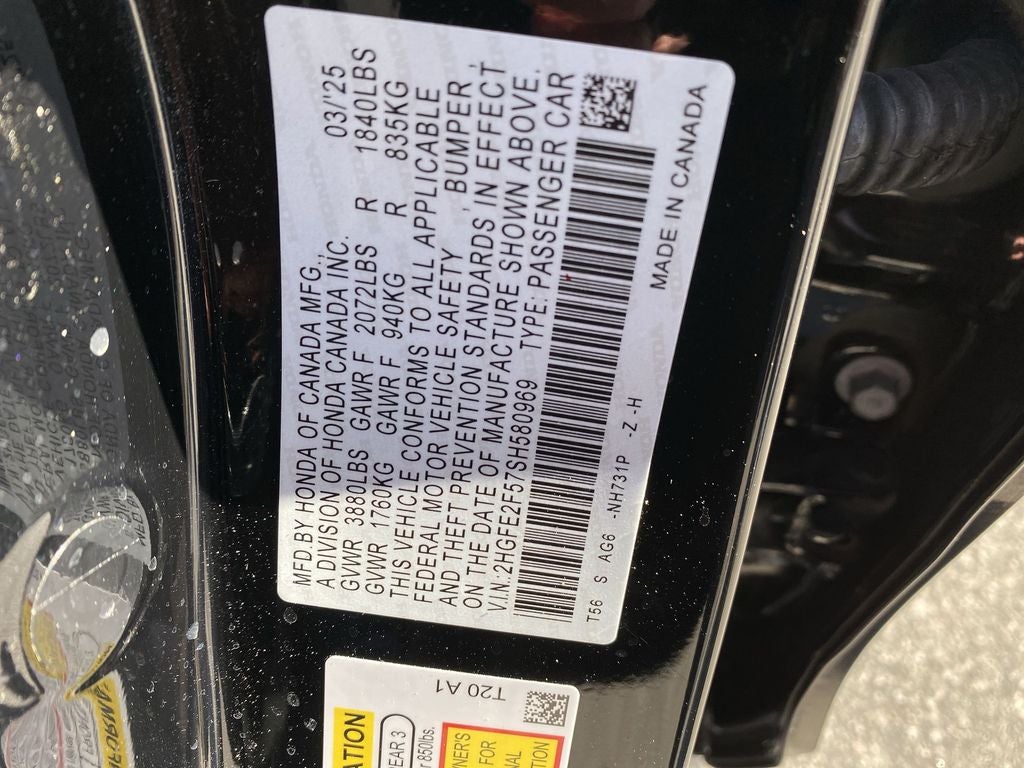 2025 Honda Civic Sedan Sport