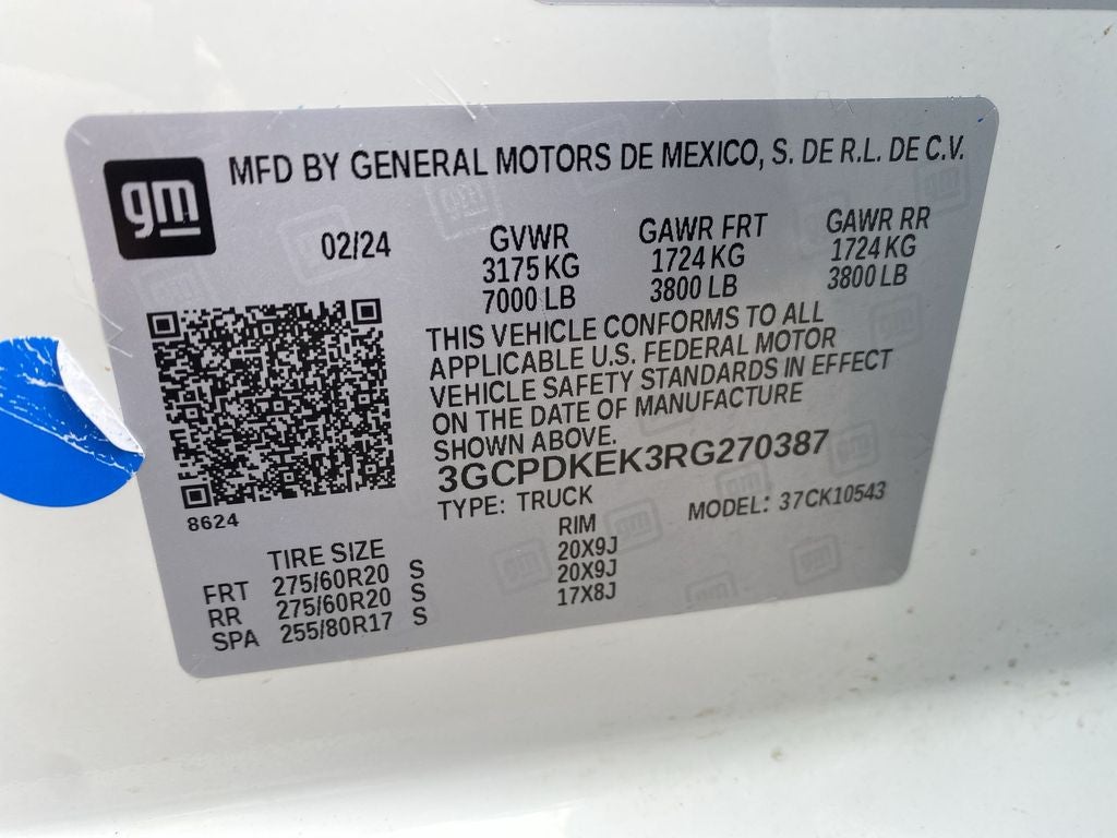 2024 Chevrolet Silverado 1500 LT (2FL)