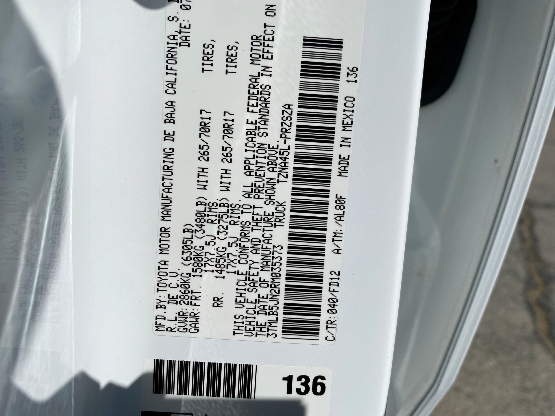 2024 Toyota Tacoma 4WD SR5