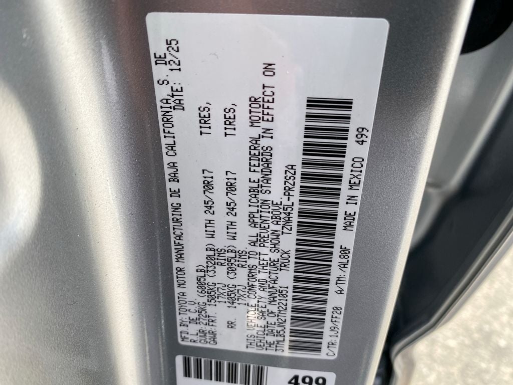 2026 Toyota Tacoma 4WD SR5