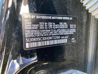 2017 BMW X3 xDrive28i