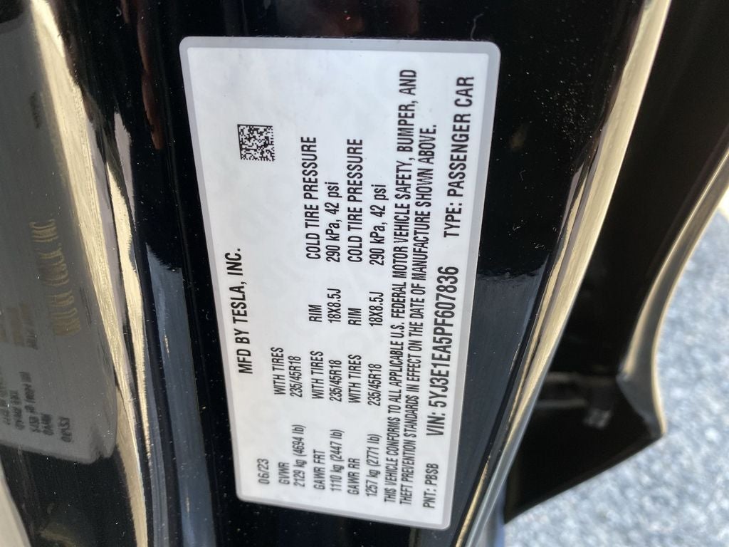 2023 Tesla Model 3 4DR RWD