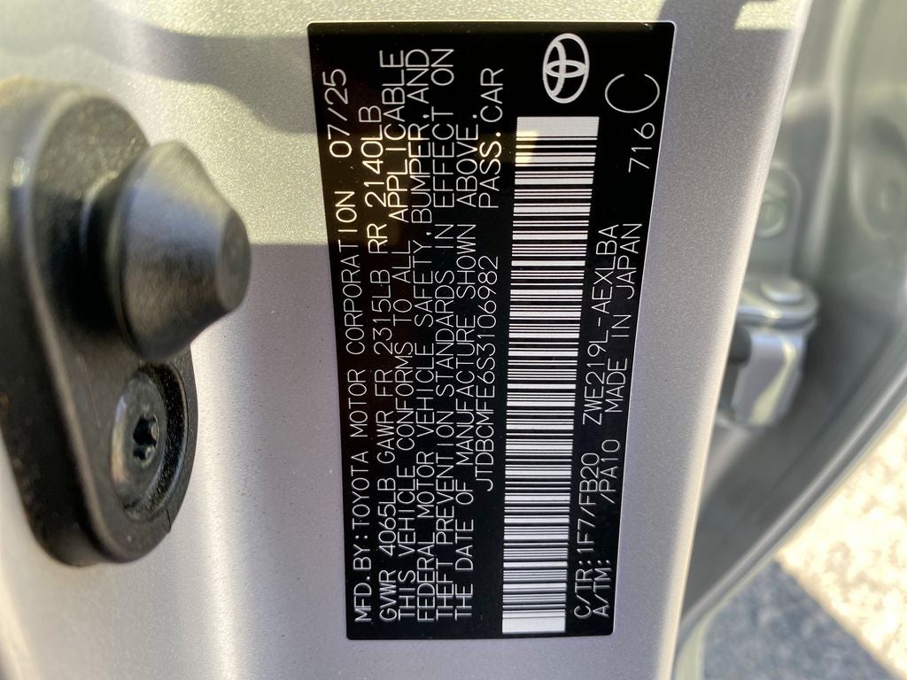 2025 Toyota Corolla Hybrid LE