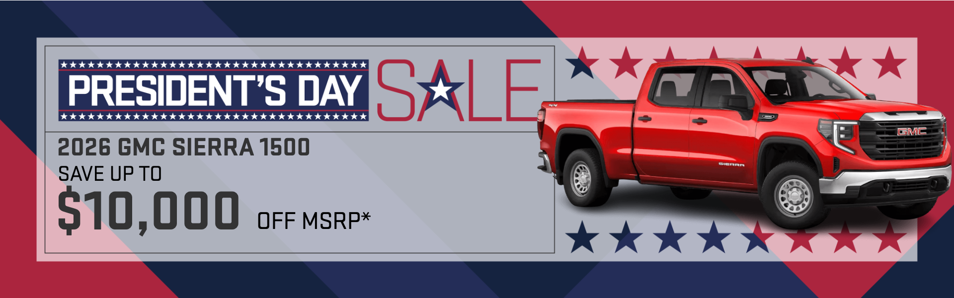 President's Day Sale: Save up to $10,000 off MSRP on a 2026 