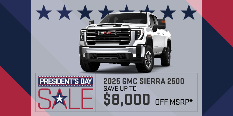 resident's Day Sale: Save up to $8,000 off MSRP on a 2025 GM