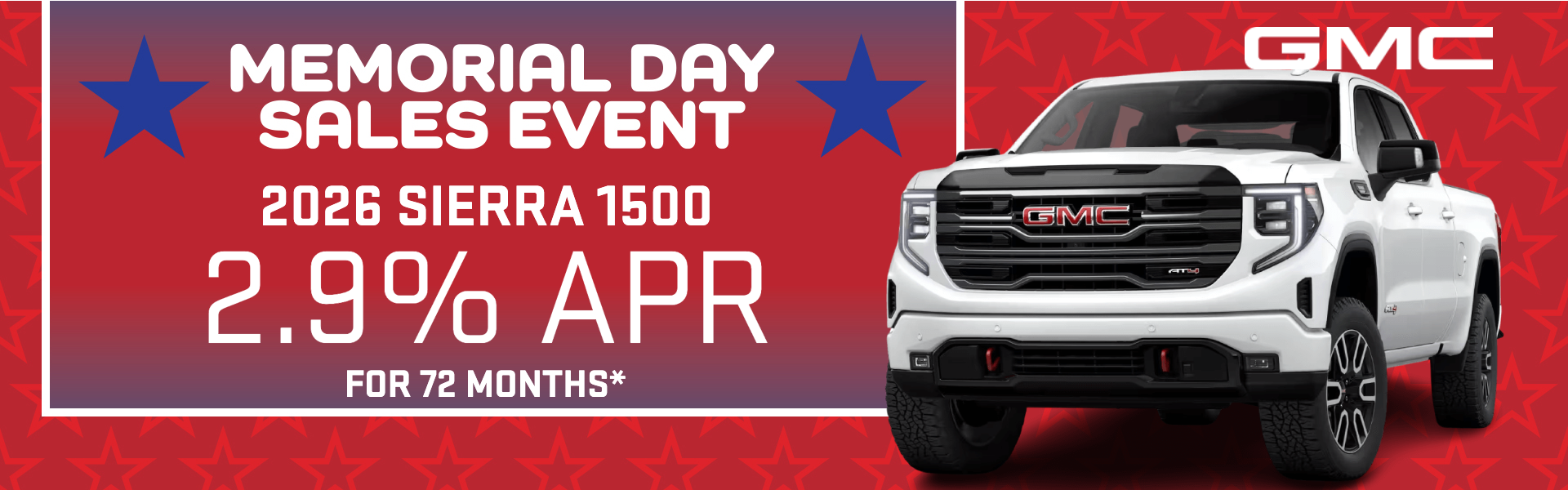 2026 GMC Sierra 1500: 2.9% APR Deal at Chavez Jessup GMC Ind