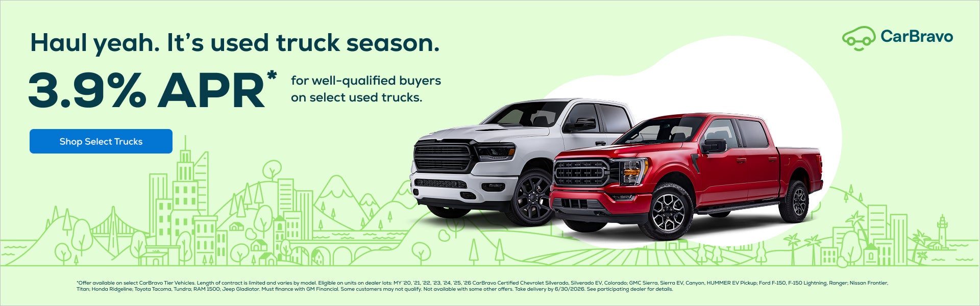 CarBravo: 3.9% APR on used trucks at Chavez Jessup GMC